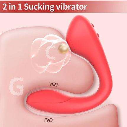 Clitoral Sucking Vibrators 2 IN 1 Adjustable G Spot Clit Clitoris Sucker For Women Dual Stimulation Sex Toys Goods for Adults 18