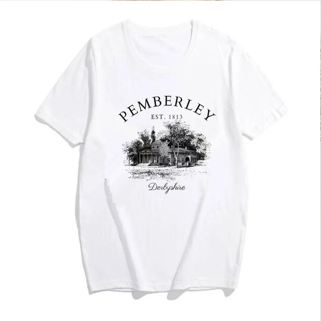 Pride and Prejudice T-Shirt Jane Austen Gift Pemberley Light Academic Shirt Literature Literary Books Shirt Bookish Reading