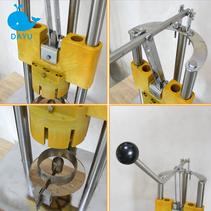 Pineapple Peeler Commercial Stainless Steel Core Remover Drink Maker Hand-Pressed Style Peeling Machine