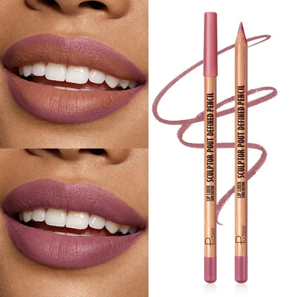 This matte, waterproof lip liner is long-lasting and non-fading, easy to apply, and perfect for beginners.