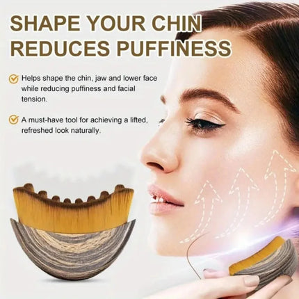 Lymphatic Contour Face Brush chin jawline Sculpting drainage Massager for Face ergonomically Designed To Fit The Skin Precisely
