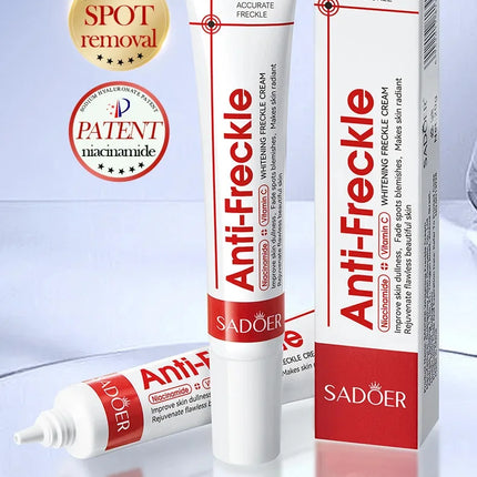 Whitening Freckle Cream Remove Dark Spots Anti Freckle Face Creams Niacinamide Fade Pigmentation Melasma Brighten Skin Care 20g