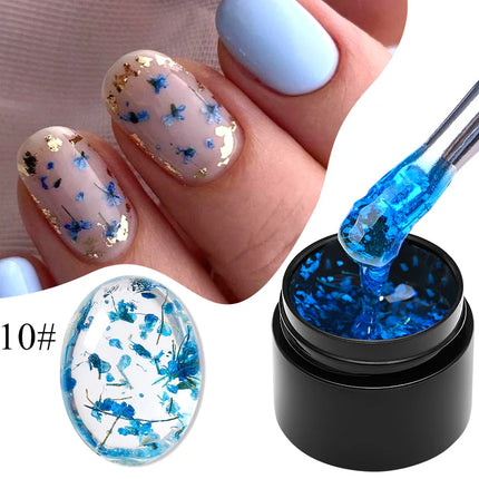 Dried Flower Gel Polish / Gel Fleurs Séchées