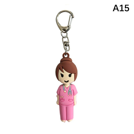 1PC Syringe-Shaped Ampoule Bottle Opener Keychain Rubber Cutter Aid Medication Vial Breaker Tool For Home Nurses And Doctors