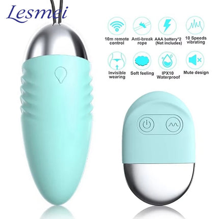 Wireless Jump Egg Vibrator Adult Sex Toys With Wireless Remote Control Waterproof Egg Vibrating Body Massager