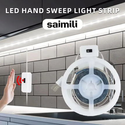 5V LED Light Strip Smart Dimmer Gesture Sensor Switch Control Easy to install Suitable For Living Room,Cupboard,Bedroom Lighting