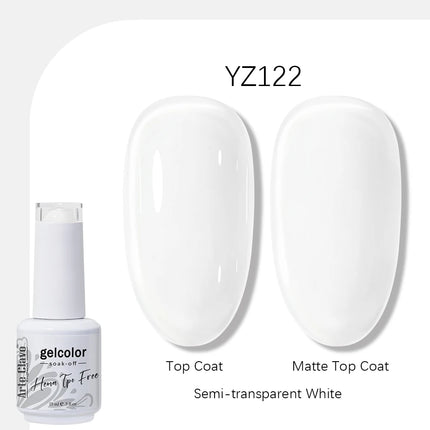 Arte Clavo Solid Color Gel Nail Polish 15ml Soak Off UV LED Gel Semi-Permanent Glitter Polish For Manicure Nail Art Salon Gel