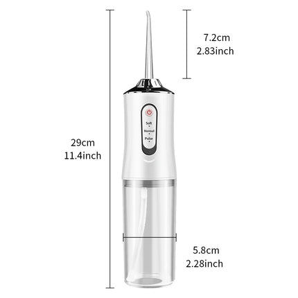 Portable Smart Electric Oral Irrigator Water Flosser 4 Jets 3 Modes Rechargeable Dental Water Jet Irrigator Dental Teeth Cleaner