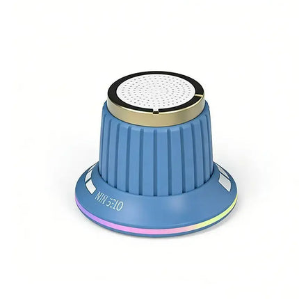 Portable Bluetooth Speaker Wireless Magnetic Knob Speakers TWS Mini Audio Player With Colorful LED Light Stereo Surround Sound