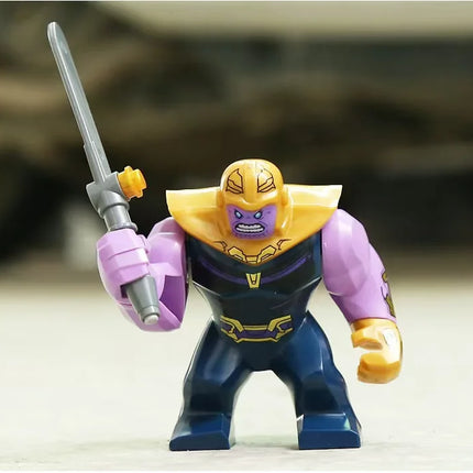 Building blocks, Marvel superheroes, assembled dolls, Spider Man, Iron Man, Venom, Shark, Deadpool, DIY gifts, children's toys