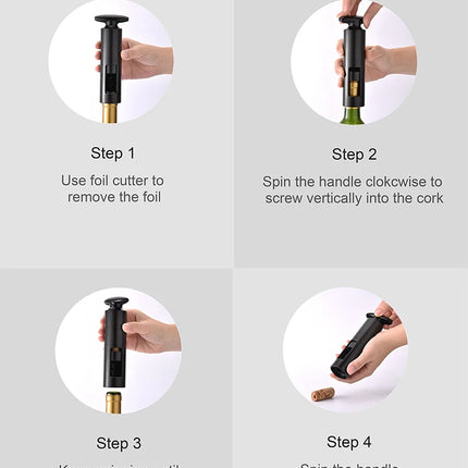 FLYMUYU Creative Wine Opener Manual Bottle Opener Corkscrew Sparkling Wine Kitchen Tool Corks Openers Useful Kitchen Accessories