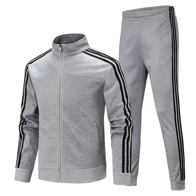 Men's Sportswear Set - Casual Running Tracksuit / Ensemble Sport Homme - Survêtement Course Décontracté