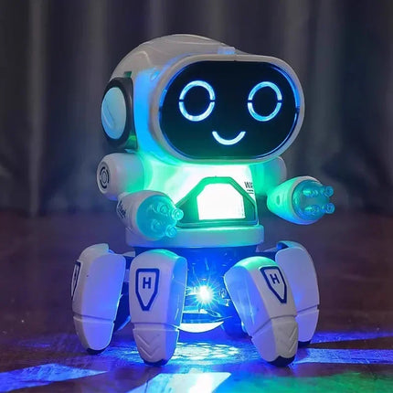 Kids Music Educational Toy Glow Electric Pet Cute LED Light Musical Dancing Robot Baby Learn To Climb Toy Children Birthday Gift