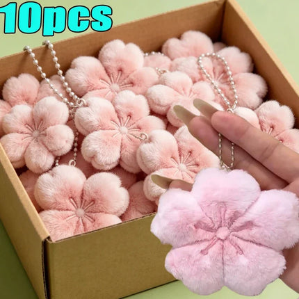 2026 Pendant Small Accessories Girl Cherry Blossom Healing Plush Pendant Keychain