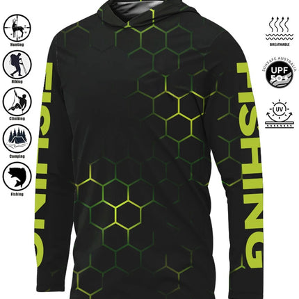 Fishing Shirt Hoodie,UPF 50+ Uv Protection Quick Dry Tops Breathable 2025 Outdoor Moisture Wicking Jersey Fishing Apparel shirts