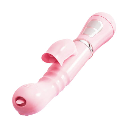 3 In 1 Dildo Rabbit Vibrator Clitoris Stimulator Sex Toy G-Spot Rechargeable Anal Clit Vibrator Adult Sex Toys for Women Couples