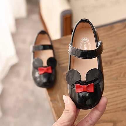Baby Girl Shoes Soft PU Patent Leather Flats For Girls Kids Little Children Casual Flats Size 21-30 Cute Sweet Princess Shoes