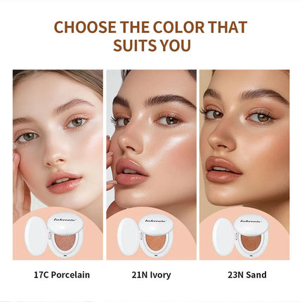 NEW Glow CC Cream Foundation Cushion Waterproof Long-lasting Brighten Foundation Cream Women Base Makeup Face Korean Cosmetics