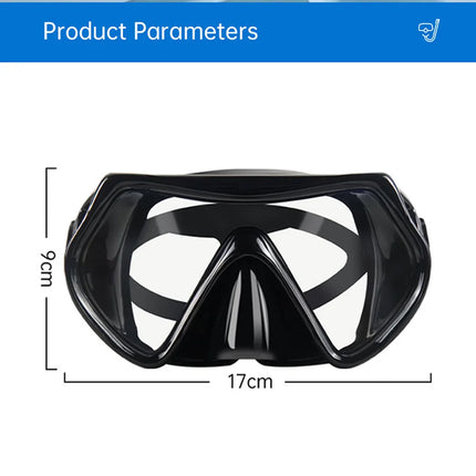 DEDEPU OEM Logo Anti-Fog Snorkel Mask – Silicone & Tempered Glass Diving Goggles for Freediving, Swimming and Scuba Diving