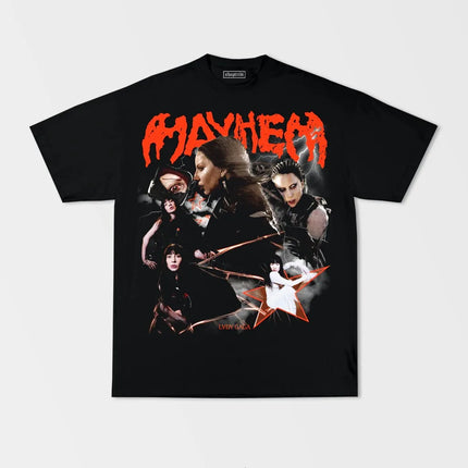 Street Hip Hop American Rapper Singer Lady Gaga Print T-shirt Oversized Y2k Women Men Casual Cotton Harajuku Female Short Sleeve