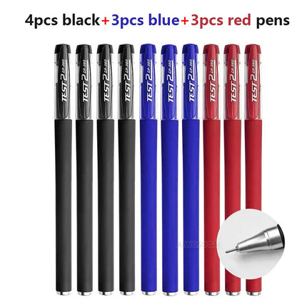 Gel Pens Set 0.5mm Black Blue Red Refill Gel Pen Bullet Tip School & Office Supplies Stationery Kawaii Accessories Stationery