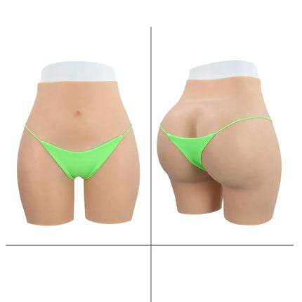 Cosplay Chest Silicone Breast Forms Huge Fake Boobs and Fake Vaginal Pants Set Sexy Buttocks 1.2cm Hip Enhancer Pant