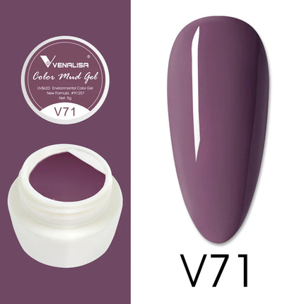 VENALISA Color Mud Gel Pure DIY Nail Art Design UV Gel Polish Professional Manicure Varnishes for Quality Artistry