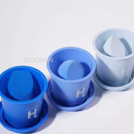 Blue Beauty Set Gourd Water Drop Puff Makeup Puff Set Colorful Cushion Cosmestic Sponge Tool Wet and Dry Use Makeup