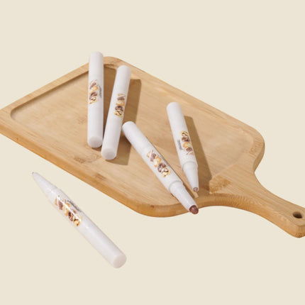 LEEMEMBER Lip Liner Bear Bakery Collection Lipstick Pencil Natural Coverage And Change Lip Color Double-Ended Lip Makeup