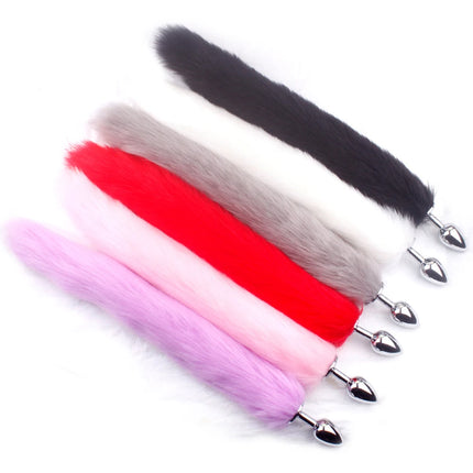 Sexy Fox Tail Anal Plug Anal Toy For Women Adult Sex Product Men Butt Plugs Stainles Steel Anal Plug Cosplay Sex Toys For Couple