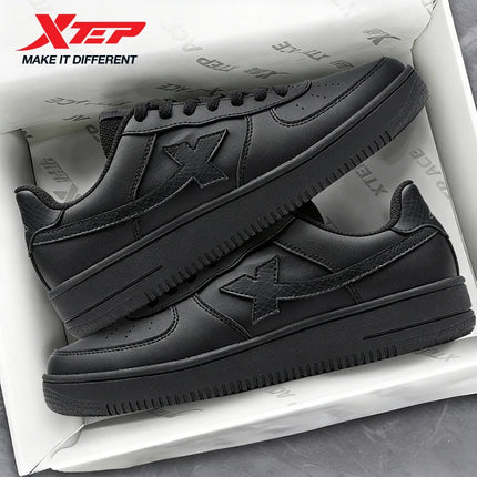 Xtep Skateboarding Shoes For Men Trendy Street Style Fashion Low Top Thick Sole Durability Comfortable Jogging Shoe 874119319851