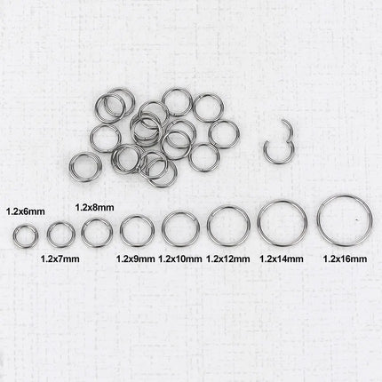 1Pc 316L Stainless Steel Hinged Segment Nose Ring Ear Cartilage Tragus Helix Lip Piercing Nose Hoop Body Piercing Jewelry