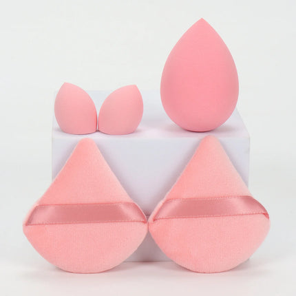 5Pcs Professional Makeup Sponge Set - Soft, Gentle, Multi-Purpose Tools for Perfect Foundation, Powder and Blush Application