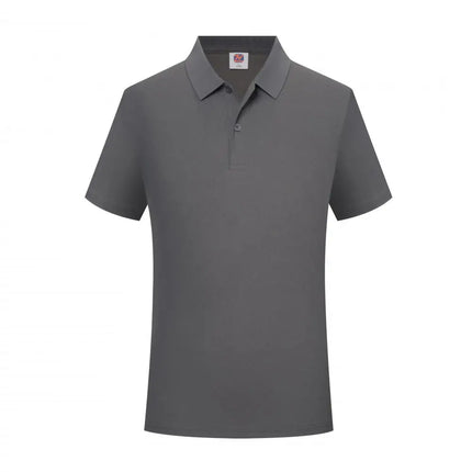 Men's and Women's New Model Summer Solid Color Lapel Short-sleeved Casual Daily Outdoor Polo Shirt Fashion Button Top 14 Colors
