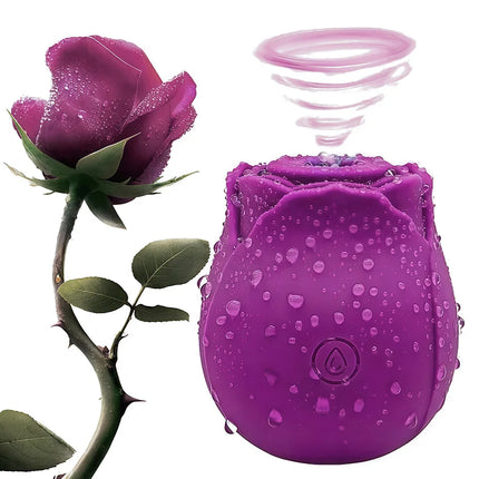 Rose Vibrator Toy for Women Clitoral Sucking Vibrator G-spot Thrusting Dildo Clit Nipple Sucker Vibrater Female Couple Sex Toys
