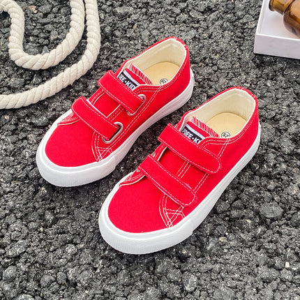 5059 Spring and Autumn New Fashion Children's Canvas Shoes Solid Color Boys and Girls Board Shoes Korean Soft Sole Skateboarding