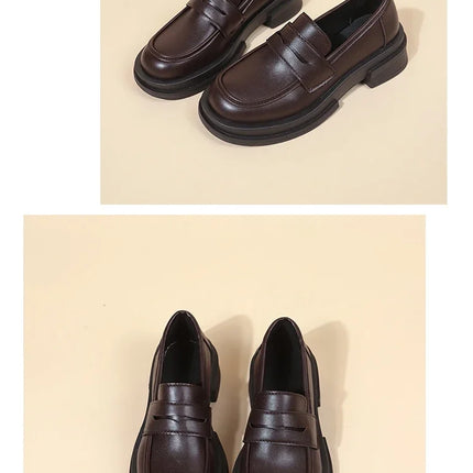 New Japanese Style College Student Cosplay Lolita Shoes for Women/Girls Fashion Black/Coffee Uniform Platform Shoes 2025