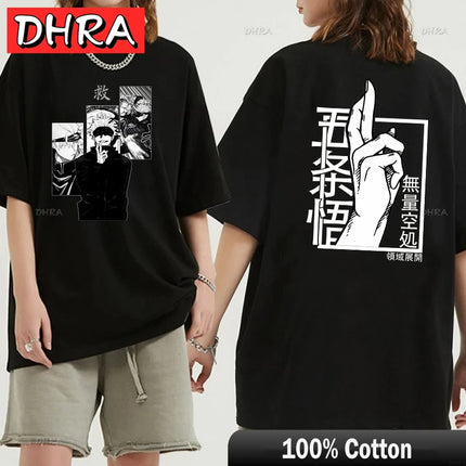 Japanese Jujutsu Kaisen Gojo Anime T-shirt Unisex Manga Gojo Satoru Graphic T Shirts Short Sleeve Tee Y2k T-shirts Cool Tops