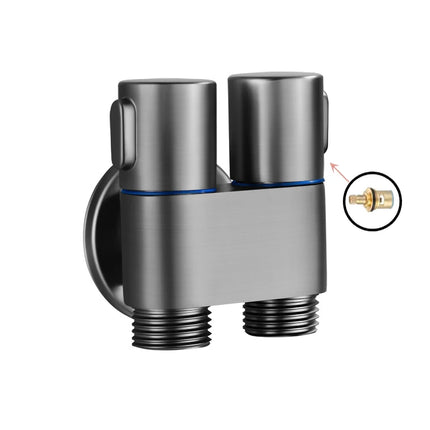Hygienic Shower Toilet Bidet Sprayer Shower Head Double Outlet Angle Valve Wall-Mounted Double Outlet Bidet Toilet Accessories
