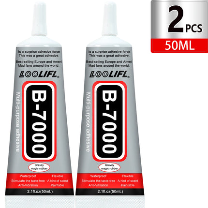 1-10Pcs Loolifl B-7000 Super Glue Safety Materials Epoxy Resin Repair Cell Phone Touch Screen Jewelry Craft Liquid Adhesive 15ml
