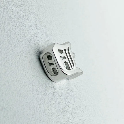 Unique Real 925 Sterling Silver Old English Letter A-Z Initial Charm Pendant For Women Girls Men Spiriti Jewelry Gift For Friend