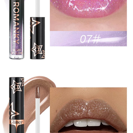 1Pc Lip Gloss Pearlescent particles shimmer Suitable for party, stage, Valentine's Day gift, daily wear