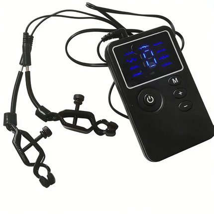 Metal Nipples Clips Labium Clamps Clitoris Stimulation 8 Modes Electric Shock Sex Toys for Women Men Couples Flirting Games
