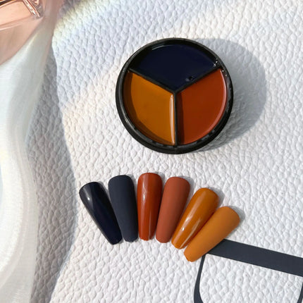 3 Colors Solid Cream Color Gel Nail Polish Soak Off UV LED Lamp Gel  Nail Tips Varnish Painting Japanese Canned Solid Gel Cream