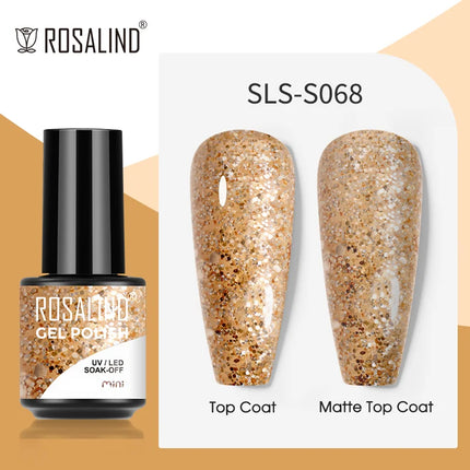 ROSALIND Gel Nail Polish UV Base Top Coat Soff Off Stamping Polish All For Art Manicure Semi Permanant Gel Nail Fast Shipping