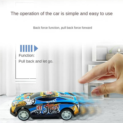 12pcs Alloy Racing Cars Model Toy Children Mini Iron Sheet Car Set Rebound Car Metal Alloy Cars Toys for Kids Boys Birthday Gift