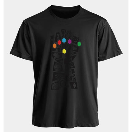 Marvel Men's and Women's T-shirts Spider Man Captain America Iron Man Summer American Spring and Autumn Short Sleeves