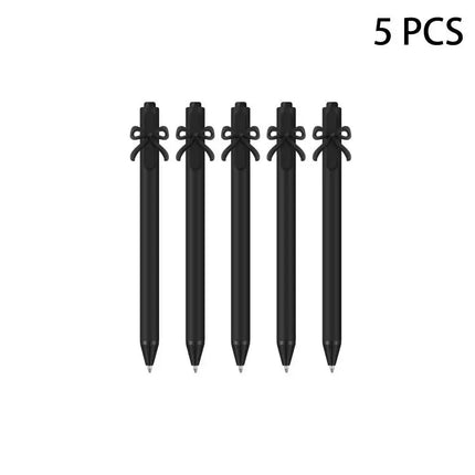 * 5PCS Pink Black Cute Butterfly Pen For Birthday Wedding Valentine's Day Carnival Celebration Party Favor Gift Bag Filler Prize