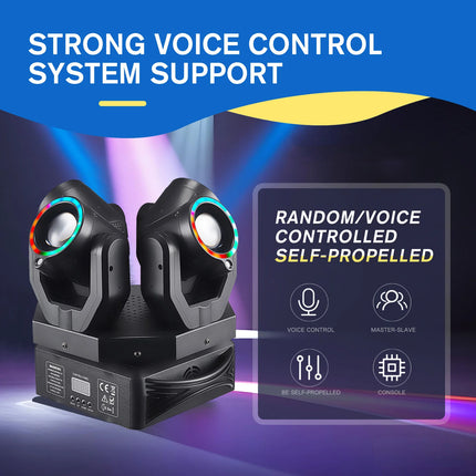 150W Laser Moving Head Beam Light RGBW 4-in-1 Effect Light DMX512 Remote Control DJ Disco Bar Dance Floor Christmas Party Light