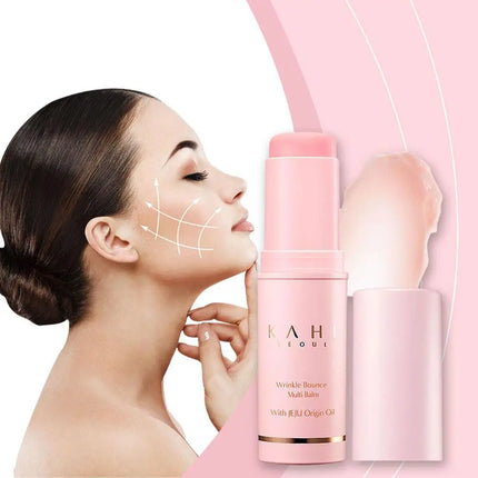 KAHI Multi Balm Stick Wrinkle Bounce Moisturizing Multi Balm Daily Face Moisturizer Stick Korean Skincare Hydrating Stick